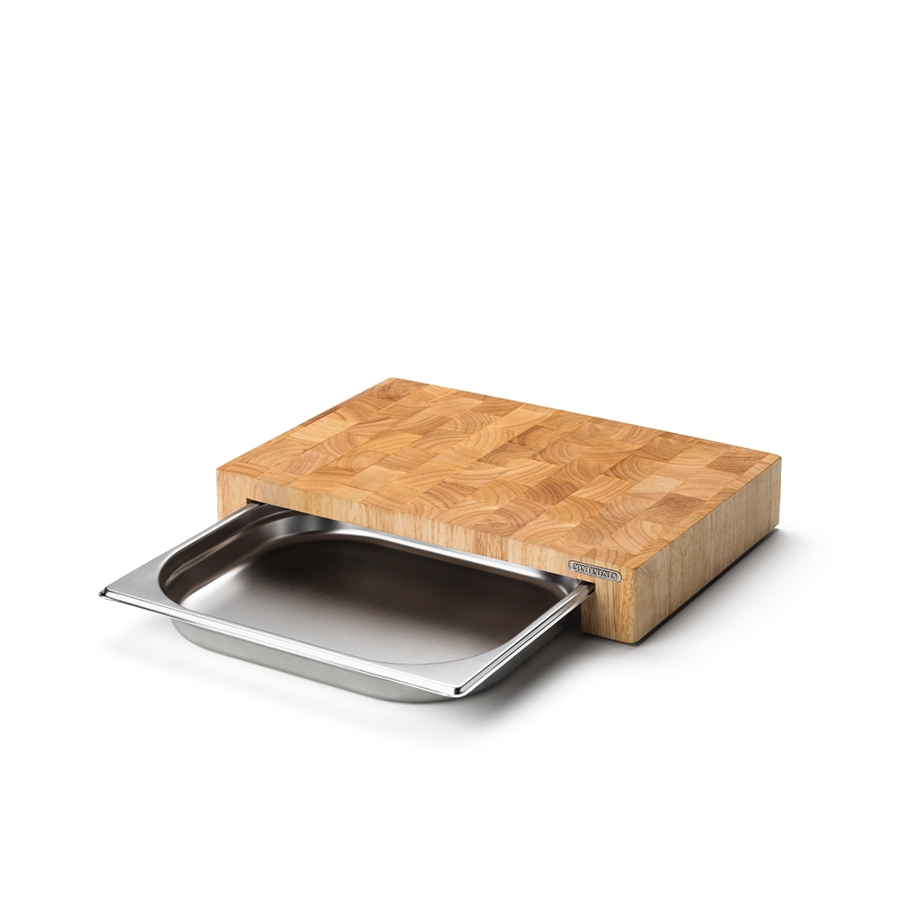 Continenta - cutting board with drawer, end grain