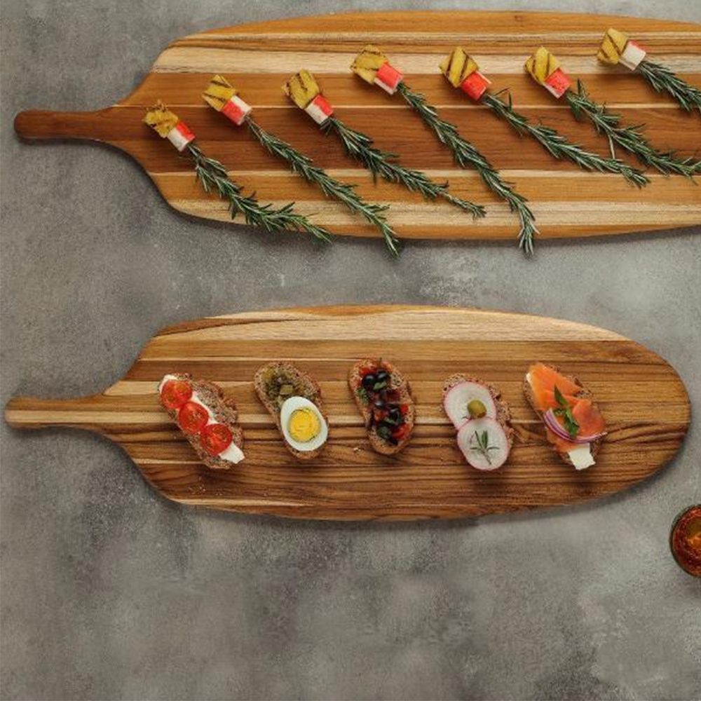 TeakHaus - Canoe Collection Boards - Teak-Schneidebrett mit Griff