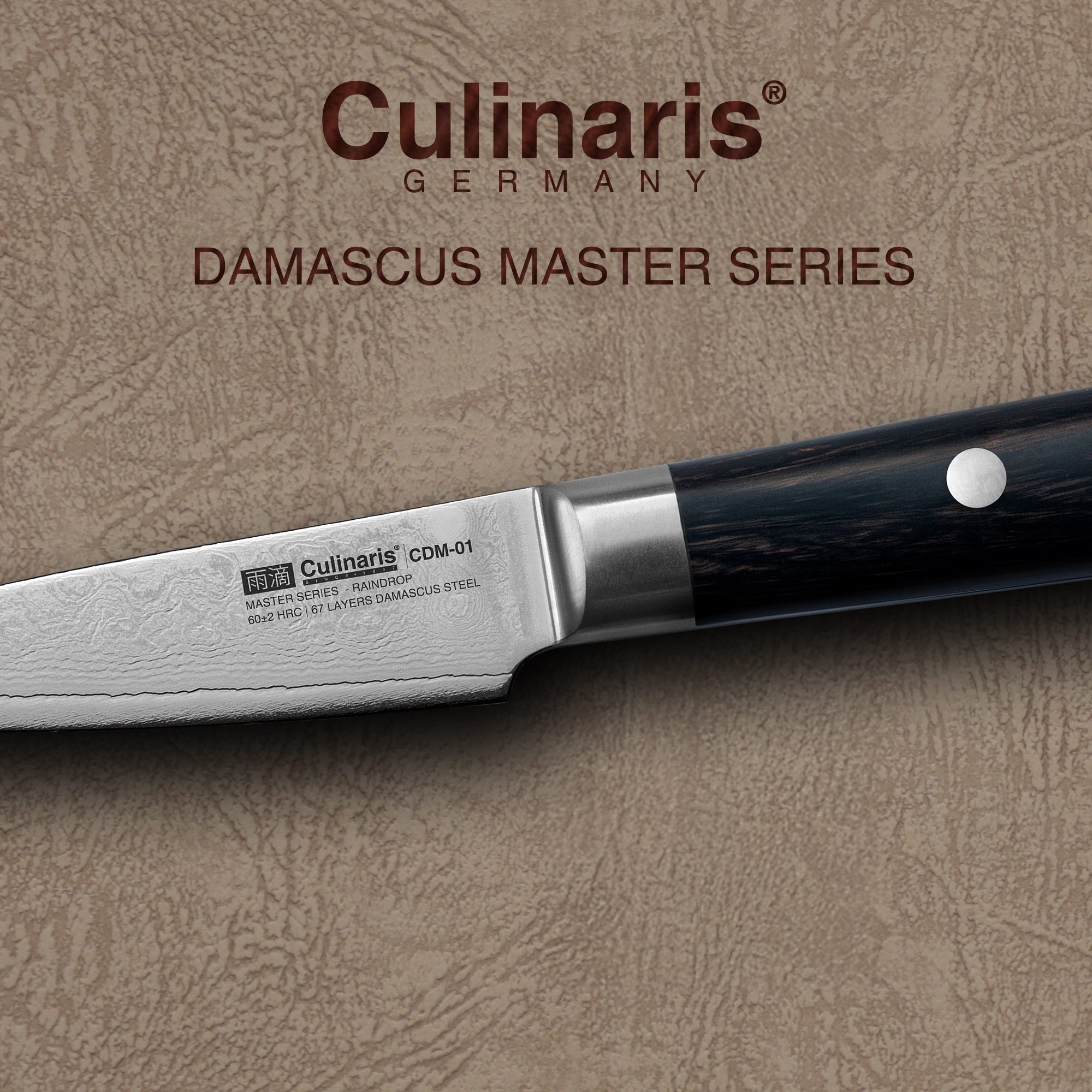 Culinaris - Knife Set - Chef's knife - Paring knife |  Damascus Master Series