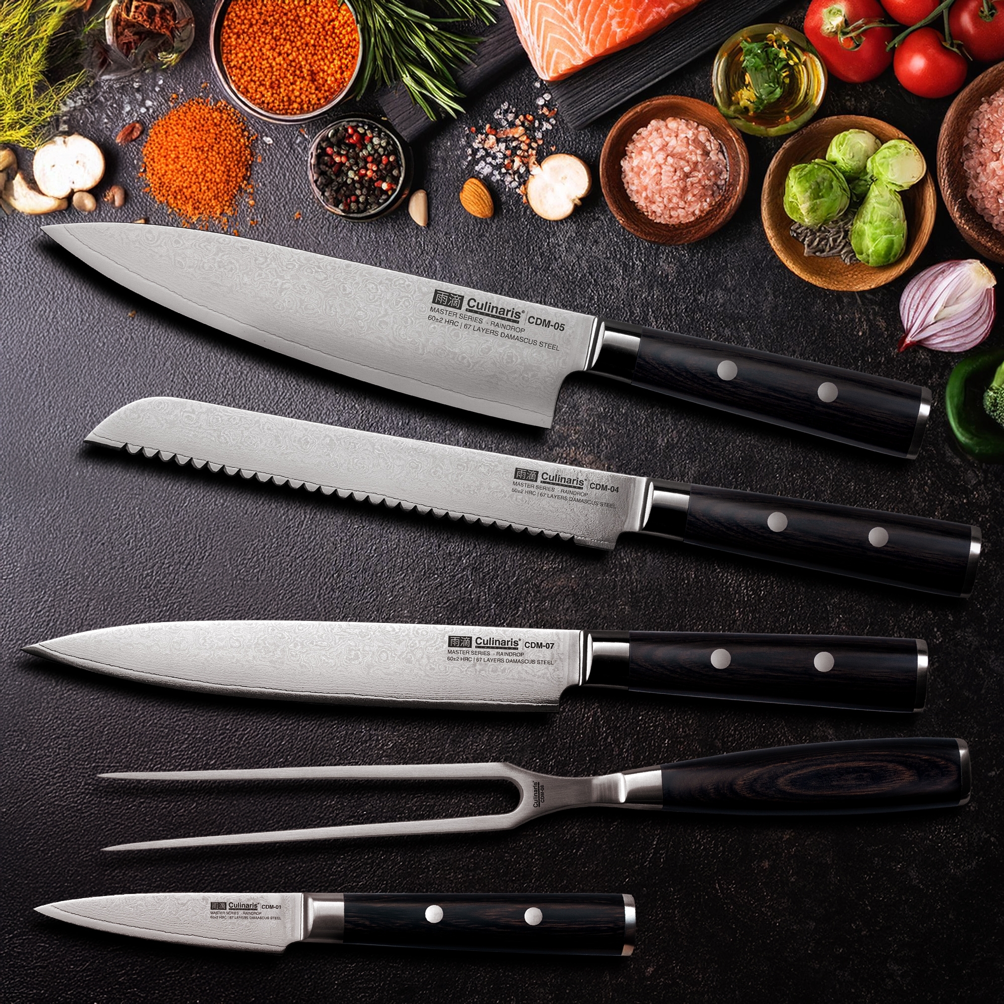 Culinaris - Carving knife 19 cm |  Damascus Master Series | CDM-07