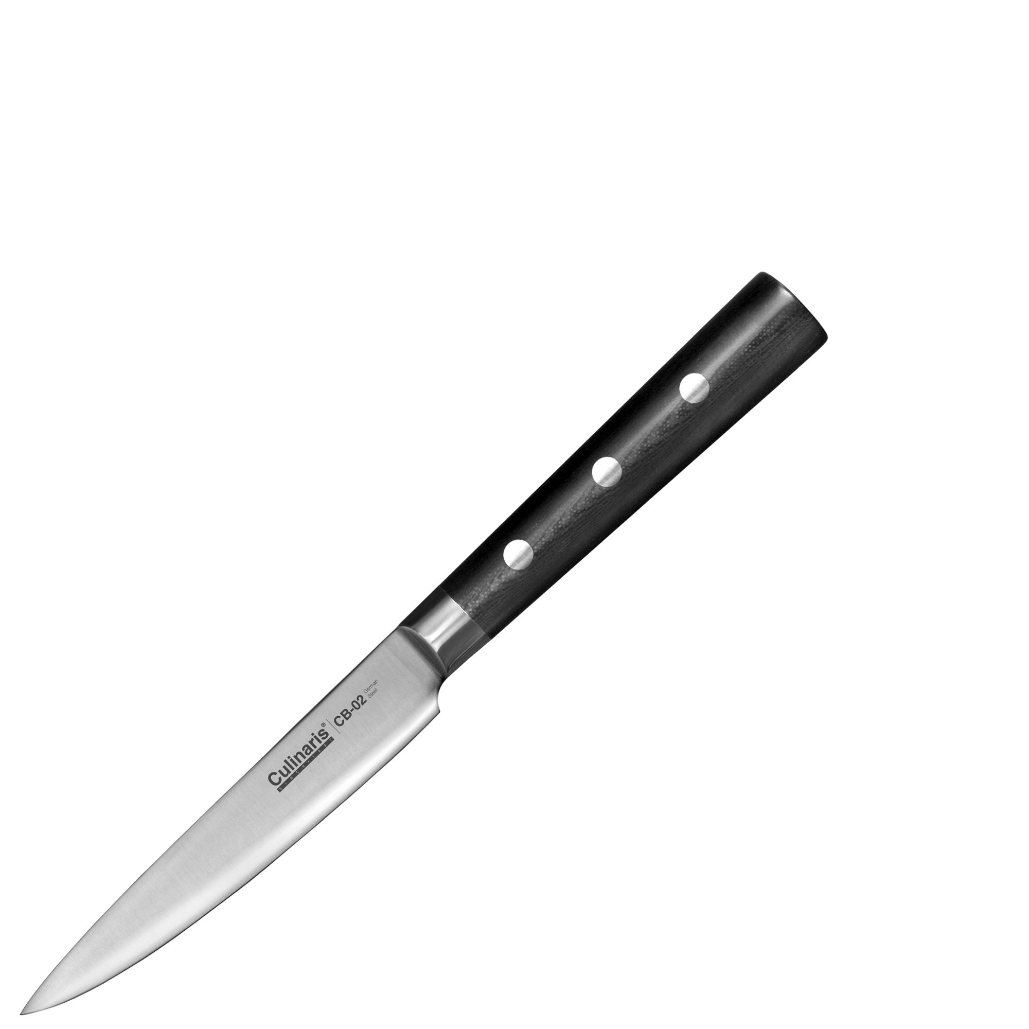 Culinaris - Schneidebrett NERO - 35 x 25 x 0,9 cm + Allzweckmesser CB-02 + Santoku CB-07