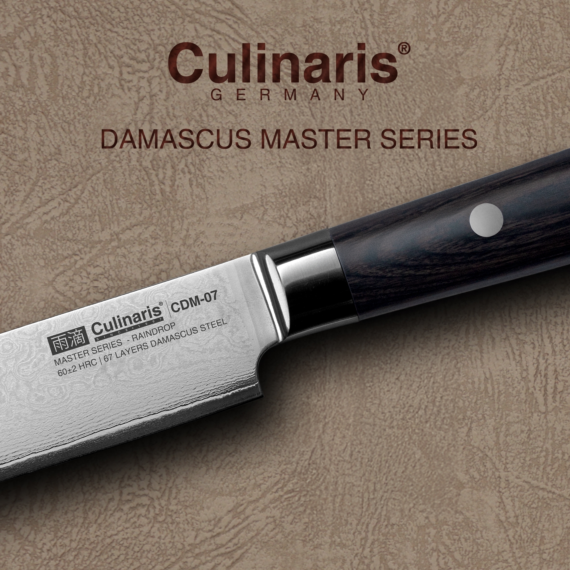 Culinaris knife set - Carving Knife, Meat Fork | Damascus Master Series