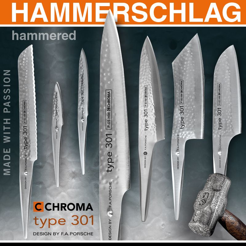 CHROMA Type 301 - P-04 HM small Chef's Knife 14,2 cm